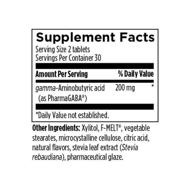 Close-up of PharmaGABA® Fast-Dissolve Chewables tablets