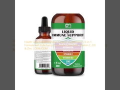 Health Glow Liquid Immune Support Supplement - 6-in-1 Formula with Elderberry, Echinacea, Quercetin, Vitamin C, D3 & Zinc | OEM/ODM